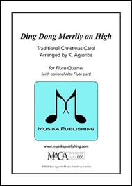 Ding Dong Merrily on High - Flute Quartet P.O.D. cover Thumbnail